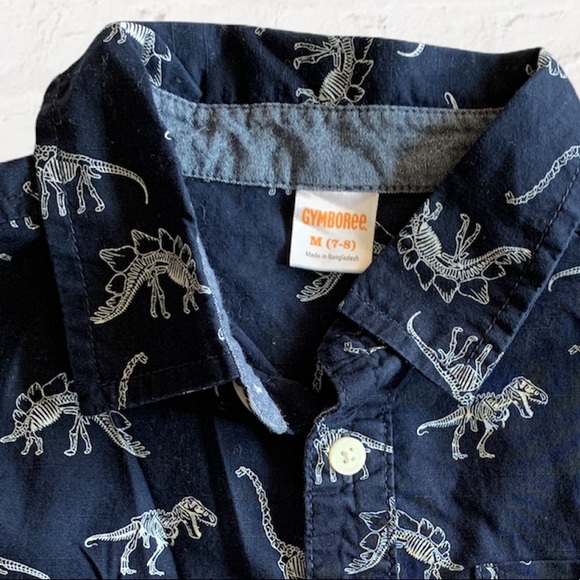 🦖🦕Dinosaur Button Up • M (7 - 8) - Picture 2 of 2